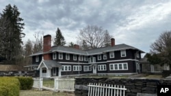 FILE - The Manor House at Goddard College in Plainfield, Vt., is seen on Wednesday, April 10, 2024. The college's Board of Trustees announced Tuesday, April 9, that the school is closing at the end of the semester after years of declining enrollment and financial struggles.