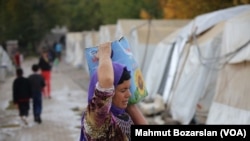 Campamento de refugiados yazidis en Turquía.
