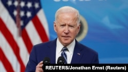 Američki predsjednik Joseph Biden tokom obraćanja medijima u Bijeloj kući (REUTERS/Jonathan Ernst)