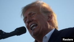 Mantan Presiden AS Donald Trump di sebuah acara di Waco, Texas, AS, 25 Maret 2023. (Foto: Reuters)