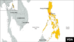 Peta wilayah Filipina.