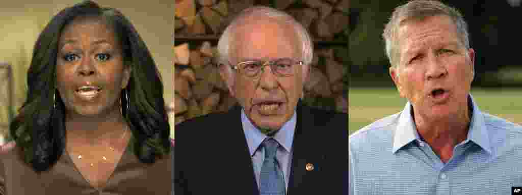 Donald Tramp prezidentlikka qayta saylanmasligi kerak va har bir amerikalikning ovozi bebaho, deya undadi bugungi mashhur notiqlar. Jumladan, prezidentlikka sobiq da'vogar, senator Berni Sanders, shuningdek, sobiq respublikachi Jon Keysik va sobiq prezident Barak Obamaning rafiqasi Mishel Obama.