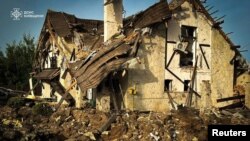 После российского ракетного удара: разрушенный жилой дом в Киевской области. 23 июня 2023 г.