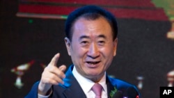 왕젠린 완다그룹 회장. (자료사진)