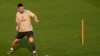 Lionel Messi entrena con su equipo, Argentina, antes de un partido de la Copa América, el lunes 17 de junio de 2024, en Kennesaw, Georgia. Argentina juega contra el equipo de Canadá el 20 de junio, en Atlanta.