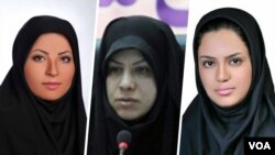 از راست مهنا محمدی موحد، شیفته بدرآذر، پریسا اینانلو 