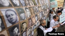 지난 6월 서울에서 6.25전쟁납북인사가족협의회 주최로 납북사건 진상 규명과 납북자 생사 확인 등의 내용을 담은 특별법 제정 촉구 집회가 열렸다. (자료사진)