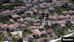 FILE - A general view of Berat, 140 kilometers from Albania's capital, Tirana. The historic Ottoman town and UNESCO World Heritage site will receive infrastructure upgrades thanks to a World Bank loan.
