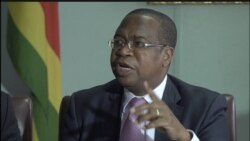 FILE - Mthuli Ncube, Zimbabwe's finance minister, says the country needs to "climate-proof" its agricultural production. Nov. 28, 2019. (Columbus Mavhunga/VOA)