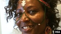 Agnes Leina is the founder of Il’laramatak Community Concerns, a grassroots group in a remote forest region of Kenya dedicated to equality for girls and women in her pastoralist community. (Adam Phillips/VOA)