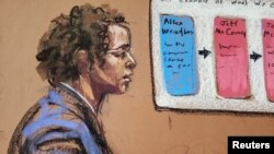 Ilustración de la corte que muestra a la fiscal Susan Necheles durante su intervención inicial en el juicio contra la Organización Trump, en la Corte Criminal de Manhattan, en Nueva York, EEUU, el 31 de octubre de 2022.