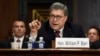 Attorney General William Barr testifies before the Senate Judiciary Committee on Capitol Hill in Washington, May 1, 2019. 