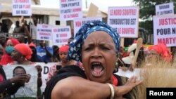 Mmoja wa waandamanaji nchini Mali. 