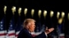 Presiden Donald Trump di South Lawn Gedung Putih pada hari keempat konvensi nasional Partai Republik, di Washington, 27 Agustus 2020. (Foto: AP)