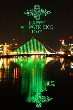 Día de San Patricio en Dublín, Irlanda, el 17 de marzo de 2021.