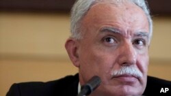El canciller palestino espera ayuda de Venezuela para el reconocimiento de su país.