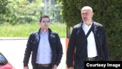 Arhiv - Nermin Alešević i advokat Ifet Feraget dolaze u Sud BiH. (Foto: BIRN BiH)
