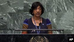 Menurut Komisaris Tinggi PBB untuk HAM, Navi Pillay, kejahatan perang dan kejahatan terhadap kemanusiaan di Suriah telah dan masih terus dilakukan, dan harus diselidiki (foto: dok).