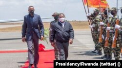 Flipe Nyusi e Paul Kagame