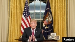 Presiden Amerika Serikat Donald Trump di Gedung Putih, Washington, D.C., 8 Januari 2019. (Foto: dok).