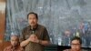 Deputi Bidang Sistem dan Strategi Badan Nasional Penanggulangan Bencana (BNPB) Wisnu Widjaja dalam jumpa pers di kantor BNPB, 31 Mei 2019. (Foto: VOA/Fathiyah).