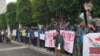 Debat Pilpres 1, Mahasiswa Demo Tuntut Debat di Kampus
