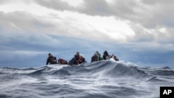 Migrantes na costa da Líbia. 10 de janeiro 2020