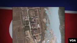 衛星圖像顯示的寧邊核反應堆。