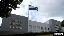 Vista exterior muestra el edificio del Consejo Supremo Electoral (CSE), en Managua, Nicaragua, 12 de mayo de 2021.
