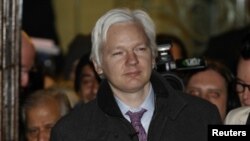 維基解密創始人朱利安•阿桑格2月2日離開倫敦最高法院