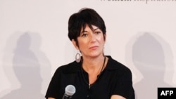 Ghislaine Maxwell dalam sebuah simposium di New York, 20 September 2013. 