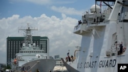美國和日本海岸警衛隊舉行聯合演練。