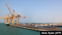 Le port of Hodeida, Yémen, le 7 novembre 2017.