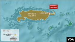 Lokasi pusat penahanan untuk pencari suaka di Pulau Manus, Papua Nugini.