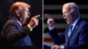 Mantan Presiden Donald Trump, kiri, pada 24 Februari 2024, dan Presiden Joe Biden pada 27 Januari 2024. (Foto: AP)