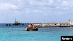 A general view of the Zueitina oil terminal is seen in Zueitina, west of Benghazi, Libya, April 7, 2014.