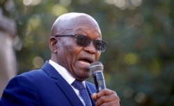 FILE - South Africa's former President Zuma appears at the High Court in Pietermaritzburg.