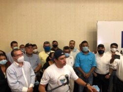 Lenín Salablanca, excarcelado político nicaragüense. (Foto cortesía)