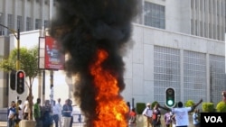 Aksi demonstrasi anti-pemerintah berakhir rusuh di ibukota Malawi, Lilongwe.