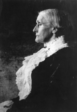 Esta foto de archivo sin fecha muestra a la reformadora social y líder del movimiento por el sufragio femenino Susan B. Anthony.