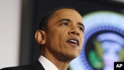 Presidente Barack Obama fala no Instituto de Defesa Nacional sobre a intervenção na Líbia
