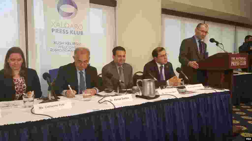 Vashingtondagi Milliy Press Klubda O'zbekistonda inson huquqlari va erkinlik xususida kechgan tadbir. 15-may, 2018-yil