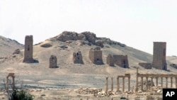 Vista de la antigua ciudad de Palmira, Siria.