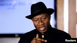 FILE - Nigerian President Goodluck Jonathan 