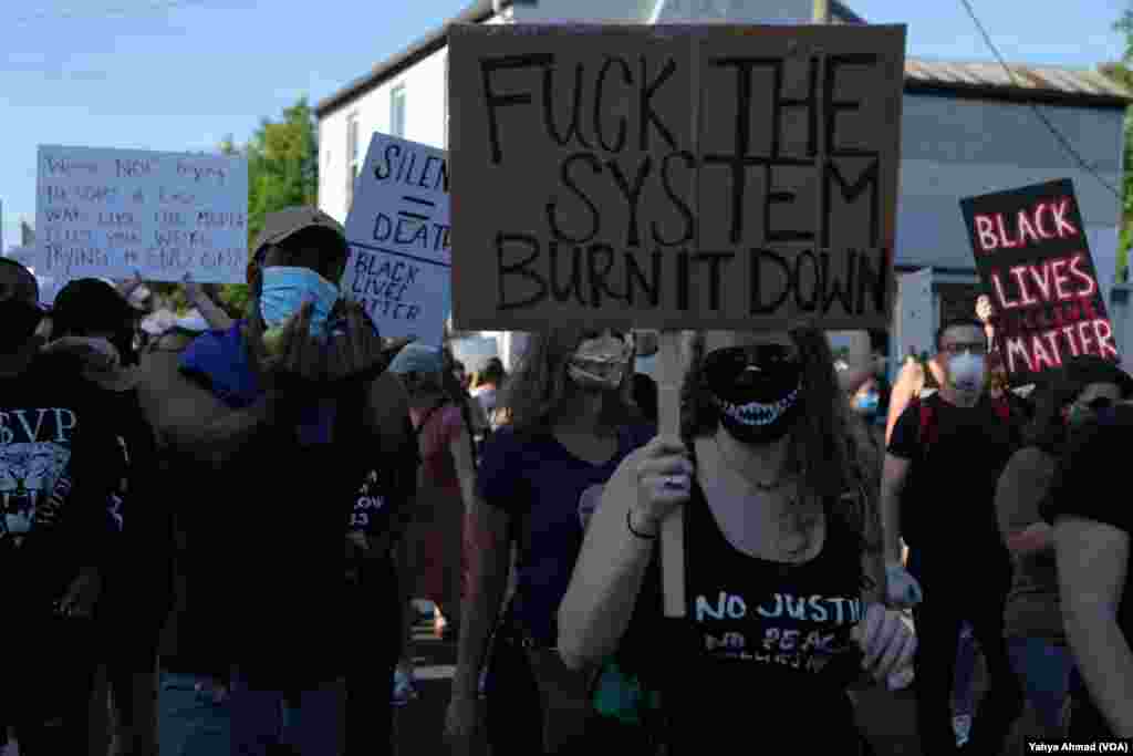 Peaceful protests in Harrisonburg