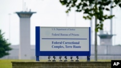 FILE - This Aug. 28, 2020, photo shows the federal prison complex in Terre Haute, Ind. 