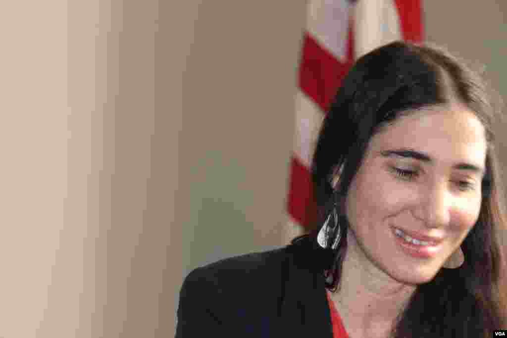 Bloguera y periodista cubana Yoani Sánchez.