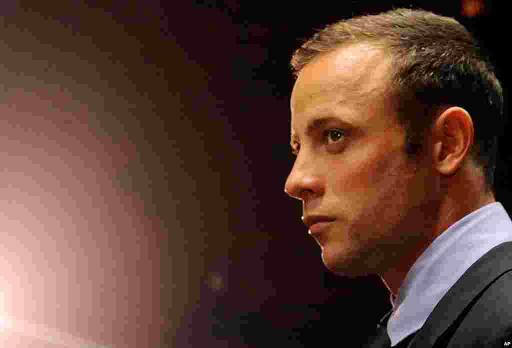 February 22, 2013: Oscar Pistorius in court in Pretoria, South Africa for his bail hearing.