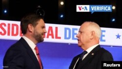 Los candidatos a la vicepresidencia de EEUU sostienen su primer y único debate rumbo a las elecciones presidenciales del país. [Foto: Reuters]